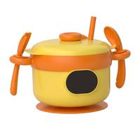 Chauffe-plats pour bébé, bols intelligents rechargeables avec doublure en acier inoxydable, chauffe-plats portable à 3 températures avec cuillère, paille et fourchette pour la maison et l'extérieur