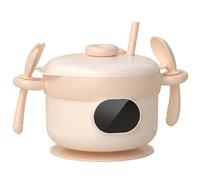 Chauffe-plats pour bébé, bols intelligents rechargeables avec doublure en acier inoxydable, chauffe-plats portable à 3 températures avec cuillère, paille et fourchette pour la maison et l'extérieur