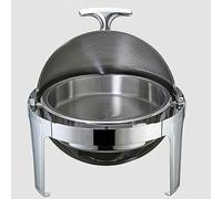 Chauffe-Plats pour événements traiteurs - Ensemble Buffet de marmites en Acier Inoxydable, Ensemble de tampons rectangulaires pour Traiteur, marmite en Acier Inoxydable avec Couvercle en ver