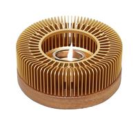 Chauffe-plats - Support pour théière |Chauffe De Luxe | Bougeoir Tea Light En Or Champagne - Chauffe-manteau, Base En Bois Massif De Noyer, Chauffe-Eau Pour La Décoration De La Maison Pour Salon