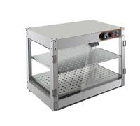 Chauffe-plats - Vitrine de maintien au chaud - Comptoir de maintien au chaud - Récipient de maintien au chaud - En acier inoxydable - Pour traiteur, buffet et fête