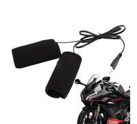 Chauffe-poignées de moto, housses chauffantes pour poignées de moto, Housse de guidon USB à température constante, Manchons chauffants noirs, chauffe-poignées ultra-minces pour vélo de sport