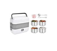 Avizar Chauffe-Repas Électrique 2 L Double Couche avec Bols Inox Amovibles