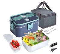 Chauffe-repas électrique 3 en 1 portable pour la voiture et la maison, étanche, compatible micro-ondes,avec récipient en acier