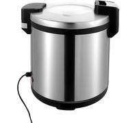 Chauffe-riz Électrique, Marmite De 23 L En Acier Inoxydable Avec Système De Maintien Au Chaud À 65 °c, Cuve Intérieure Amovible Antiadhésive Pour Riz, Bouillie, Soupe, Buffet Et Restaurant.