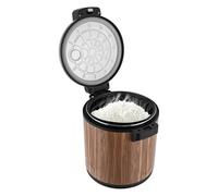 Chauffe-riz électrique professionnel 23 L, fonction de maintien au chaud uniquement, température constante, maintien du riz et de la soupe, pour restaurant, buffet, fête, usage familial(Brown)