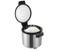 Chauffe-riz électrique professionnel 23 L, fonction de maintien au chaud uniquement, température constante, maintien du riz et de la soupe, pour restaurant, buffet, fête, usage familial(Silver)