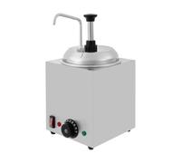 Chauffe-sauce à fromage commercial avec distributeur, récipient en acier inoxydable de 2,5 l, 800 W, distributeur de sauce électrique réglable à température pour boulangerie, collation, fromage, sauce