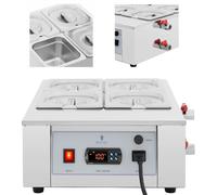 Chauffe-sauce chocolat électrique et chauffe-glaçage 4 x 1,5 l 1500 W