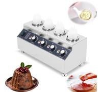 Chauffe-sauce électrique avec température réglable et bouteilles incluses pour la maison et le restaurant