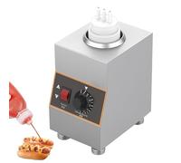 Chauffe-sauce électrique commercial avec 1/2/3/4 bouteilles pour nacho, fromage, chocolat et confiture, température réglable de 30 à 85 °C 1 bottle