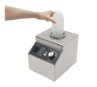 Chauffe-sauce électrique en acier inoxydable 100 W 220 V 201 1 bouteille 680 ml Chauffe-sauce 30-85 °C Chauffe-sauce 24,5 x 20,5 x 24 cm