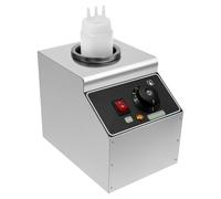 Chauffe-sauce électrique en acier inoxydable - Chauffe-sauce commercial avec bouteille à presser 650 ml - Distributeur de sauce électrique pour collations, café et maison