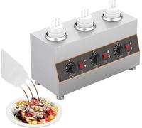Chauffe-sauce électrique pour usage commercial, capacité de 650 ml, température réglable de 30 à 85 ℃, idéal pour chauffer les sauces et les soupes, rétention efficace de la chaleur
