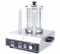 Chauffe-Saucisses éLectrique Hot-Dog Machine Professionnel Avec 2 Brochettes Chauffantes Restaurant Pour Saucisses Petits Pains Appareils