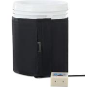 chauffe-seau métallique 5 gallons 250W - Température réglable de 17,78 à 62,78°C avec thermostat - Solutions de chauffage rapide pour l'agriculture et l'élevage