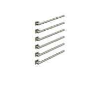 Chauffe-serviettes Dornbracht , 6 voies, 83316980-19, montage mural, chrome foncé