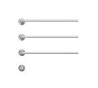 Chauffe-serviettes électrique en acier inoxydable 304 chromé pour salle de bain - Fixation murale, câble caché, porte-serviettes chauffant thermostatique, sûr et efficace (finition chromée)