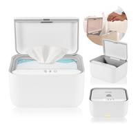 Chauffe-serviettes humides avec veilleuse réglable en température rechargeable