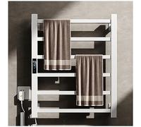 Chauffe-Serviettes Mural,Chauffe-Serviettes électrique pour Salle de Bain, Porte-Serviettes Chauffant Blanc Porte-Serviettes 120W Porte-Serviettes Mural en Aluminium Séchoir à Serviettes éle