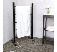 Chauffe-Serviettes Mural, Chauffe-Serviettes pour Salle de Bain Autonome, Porte-Serviettes autoportant de Style échelle pour Salle de Bain chauffé avec Interrupteur Marche/arrêt étanche, éco