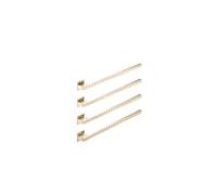 Chauffe-serviettes mural Dornbracht 83314980-46, couleur champagne brossé (or 22 carats)