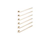 Chauffe-serviettes mural Dornbracht 83316980-46, couleur champagne brossé (or 22 carats)