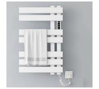 Chauffe-Serviettes Mural,Porte-Serviettes Chauffant, Chauffe-Serviettes électriques pour Salle de Bain avec minuterie,Affichage LED,Contrôle Constant de la température, Chauffe-Serviettes ch