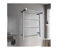 Chauffe-Serviettes Mural,Porte-Serviettes Chauffants en Acier Inoxydable pour Salle de Bain,Étagère à Serviettes électrique Murale avec étagère supérieure,Radiateur Chauffe-Serviettes avec 4