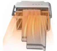 Chauffe-Serviettes Mural, radiateur soufflant 2000 W, radiateur électrique Silencieux, Chauffage Rapide en céramique avec 2 Vitesses d'air Chaud, minuterie 1-4 Heures, Chauffe-Serviettes