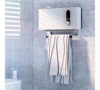 Chauffe-serviettes soufflant de salle de bain, chauffage mural de salle de bain 2000 W, chauffage électrique en céramique PTC avec télécommande, chauffage d'espace portable avec porte-serviettes