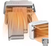 Chauffe-serviettes soufflant de salle de bain, radiateur mural, radiateur électrique en céramique 2000 W avec 2 vitesses d'air chaud et minuterie de 1 à 4 heures,chauffe-serviettes étanche à chauffage