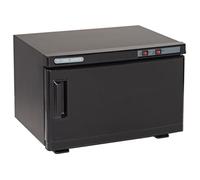 Chauffe-serviettes UV noir 16L - Efalock - Fonction chauffe et stérilisation - Double étages avec paniers inclus