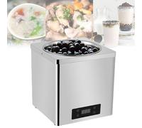 Chauffe-soupe commercial, 600 W, température réglable de 30 à 100 ℃, pot isolant en acier inoxydable pour cafétéria et magasin de thé au lait