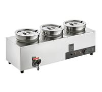 Chauffe-Soupe Électrique - DUOKU - SC-TT3-7L - 3 x 7,4 QT - 1 200 W - Température Réglable