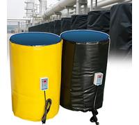 Chauffe-tambour 2000 W pour fûts de 120 litres, thermostat fixe de 0 à 120 °C, surveillance de la température à distance, couverture de protection contre le gel pour un chauffage efficace