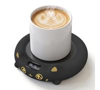 Chauffe-tasse à café pour bureau avec 4 réglages de température | Chauffe rapidement la boisson, température constante, fonctionne avec du thé, du lait, des bougies