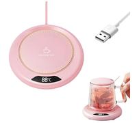 Chauffe Tasse Café,3 Niveaux De TempéRature Chauffe-Boisson 20w,Mug Warmer,Tasse Chauffante USB,Tapis Chauffant éLectrique RéGlable pour Thé Lait Boisson