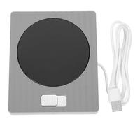 Chauffe-Tasse de Bureau USB, Plaque Chauffante pour Boissons Chaudes | Plastique Léger, Chauffage Homogène et Température Stable, Usage Maison ou Salle de Réunion, Câble USB Inclus