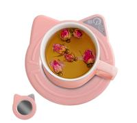 Chauffe-tasse électrique | 11.5 * 15cm Long Lasting Smart Precise Temp Control Auto Shut Off Heater | Adapter-Friendly Beverage Tea Cup Warmer Pad - For Coco Beverage Home Office Camping Traveling
