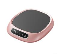 Chauffe-tasse électrique alimenté par USB - Température réglable pour thé et boissons - Coussin chauffant compact pour bureau (rose)