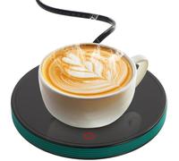 Chauffe-tasse électrique intelligent double régulation température, arrêt auto jusqu’à 55 °C, bureau maison quotidien vert