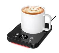 Chauffe-tasse, électrique, pour le bureau, avec 9 réglages de température, chauffe-café électrique avec arrêt automatique de 8 heures pour chauffer le café, le lait, les bougies