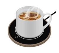 Chauffe Tasse électrique, Réchauffe Tasse à Café avec 2 Réglages de Température, Plaque Chauffante à Café avec Arrêt Automatique après 8 Heures Maintien Thé Lait Café au Chaud