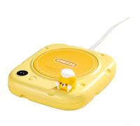 Chauffe-Tasse Intelligent USB Écran Digital 3 Niveaux de Chaleur 45/50/55°C Arrêt Auto 8h pour Thé Café Bureau 14,8x17cm(yellow)