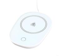 Chauffe-tasse thermostatique USB avec capteur de gravité pour chauffer les boissons en toute sécurité, parfait pour le bureau (blanc)