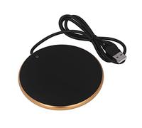Chauffe-tasse USB 55 °C - Température constante - Pour tasses et verres - Fond plat - 10,3 cm - Doré