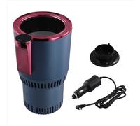 Chauffe-tasses/refroidisseur 2 en 1 pour voiture 12 V avec support intelligent, affichage numérique de la température et porte-gobelets bleu