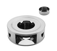 Chauffe-théière - Chauffage multifonction | Accessoires de boissons compacts et pratiques pour la cuisine à domicile ou le camping, support de poêle portable pour la pêche, rond en acier inoxydable ar