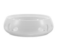 Chauffe-théière en Céramique Blanc à Bougie Chauffe-Plat, Socle | Surface Lisse, Base Ajourée, Usage sans Fil, pour Cire Fondue et Tasses à Café